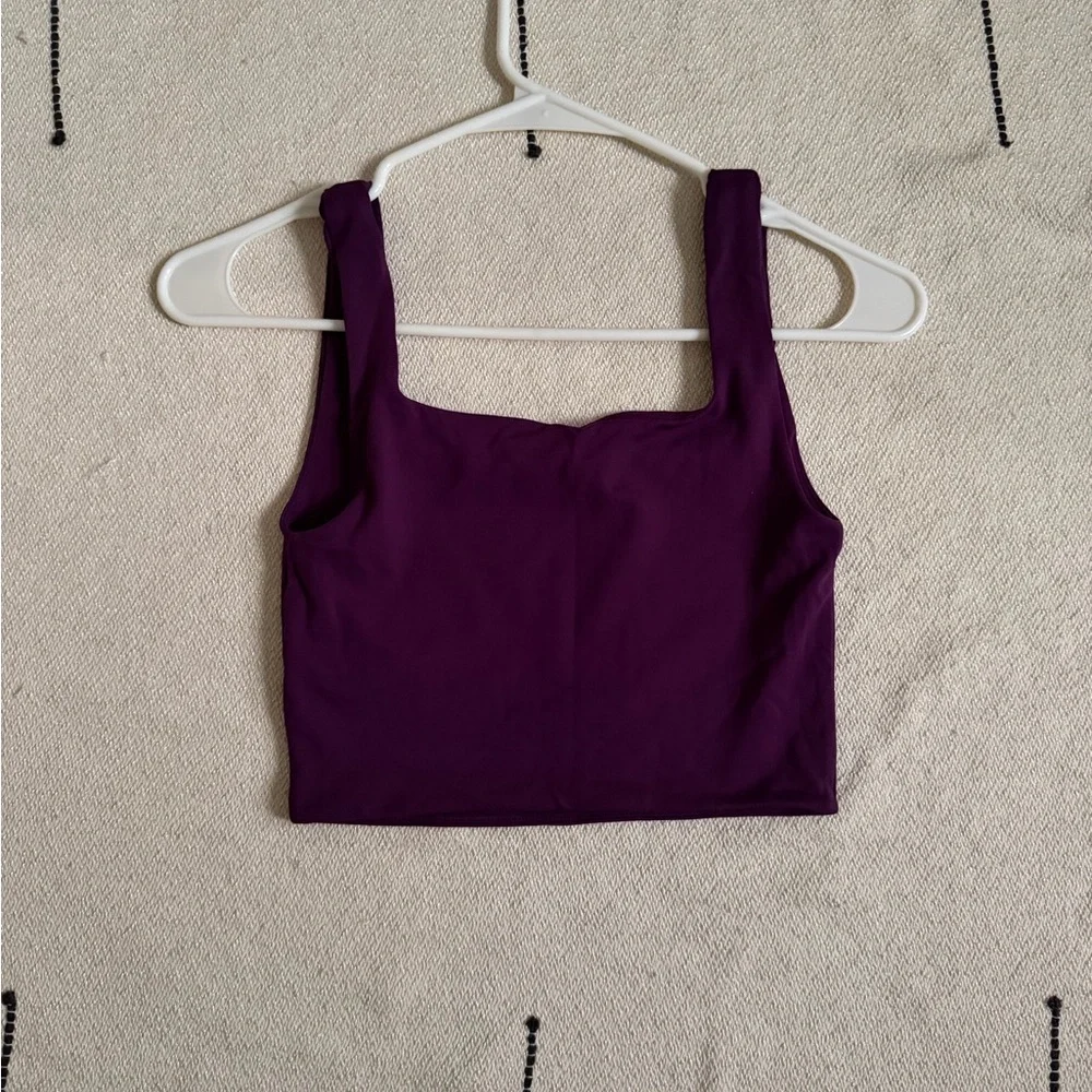 Aritzia Babaton Contour Square Neck Tank (color dewberry purple) - Picture 7 of 7